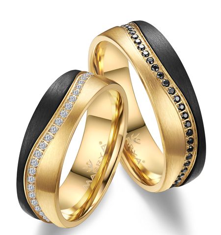 Carbon wedding rings / wedding bands