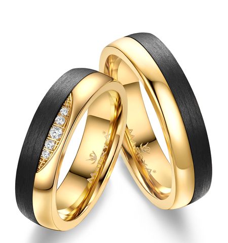 Carbon wedding rings / wedding bands