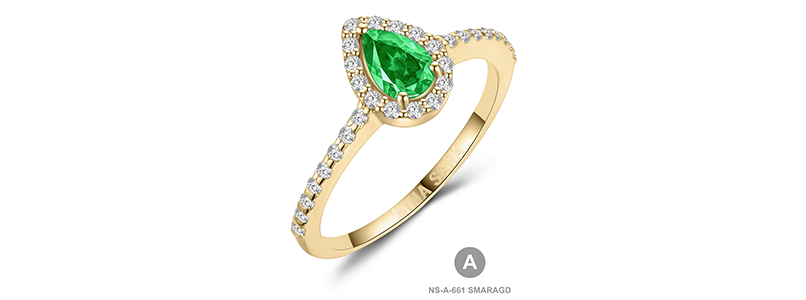 Anpassad med ädelstensalternativ