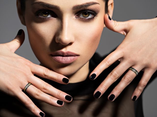 MARRYA wedding rings - Black Line
