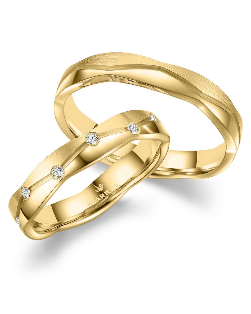 Diseños de anillos asimétricos y ondulados